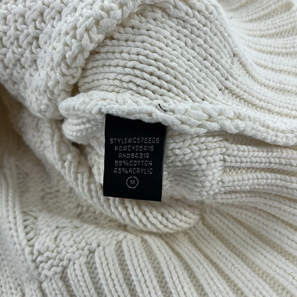 Cyrus Cable knit Women's Cream Sweater with Fringe western‎ cowgirl medium